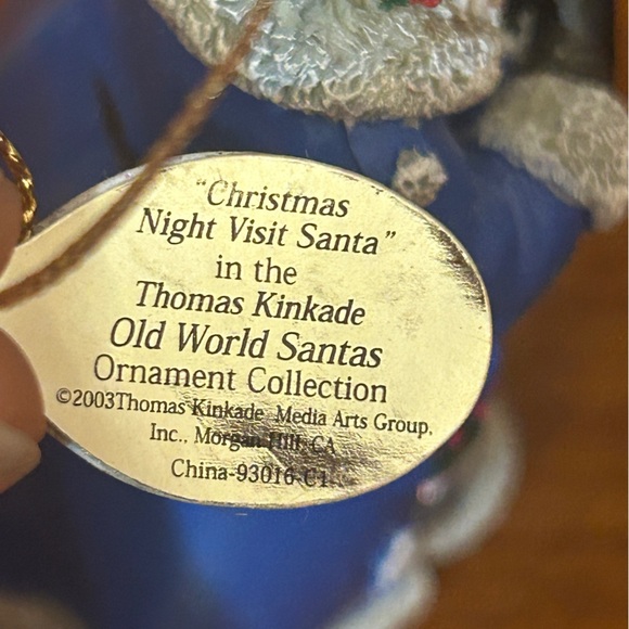 2003 Thomas Kinkade Old World Santa's Christmas Heirloom Ornament - Picture 3 of 11
